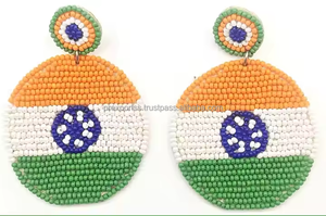 Pendientes de cuentas de calabaza de Halloween hechos a mano Jack O Lantern sombrero de bruja pendientes colgantes joyería de otoño accesorios de fiesta de disfraces regalo - Product Image 2