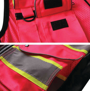 Chaleco Amarillo de Alta Visibilidad para Hombre, Impermeable, Transpirable, con Bolsillo Desmontable, para Guardias de Seguridad, Construcción Industrial - Product Image 4