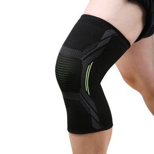 Black Neoprene Breathable <b>Compression</b> <b>Knee</b> Sleeve <b>Support</b> with Silicone Grip for Weightlifting Training Lightweight - Product Image 1