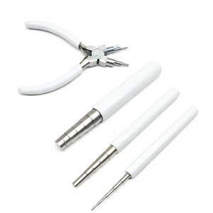 Outils de bouclage de fil pour bijoux avec pince à bélières et 3 mandrins pour la formation précise des anneaux de jonction, emballage personnalisé pour la fabrication de bijoux - Product Image 3