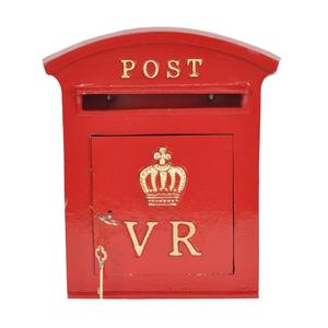 Red Coated ER Post Box For Home Latest Arrival OEM Customized Handmade Letter <b>Mailbox</b> Garden Event Supplies - Product Image 4