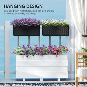 Galvanized Garden Bed Flower Pots & Planters for Outdoor Decor - Product Image 2