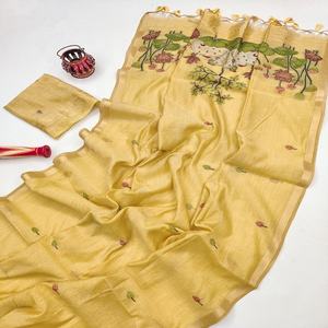 Sari Shari Venta caliente último Sari para las mujeres para el desgaste de la boda del proveedor indio disponible en el precio al por mayor - Product Image 6