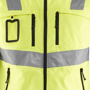 Chaleco de Seguridad de Alta Visibilidad para Hombre, Cuello en V, Cierre de Cremallera, Antiarrugas, Transpirable, Poliéster-Algodón, ANSI Clase 2, LED Intermitente, Colores con Logotipo Personalizado - Product Image 6