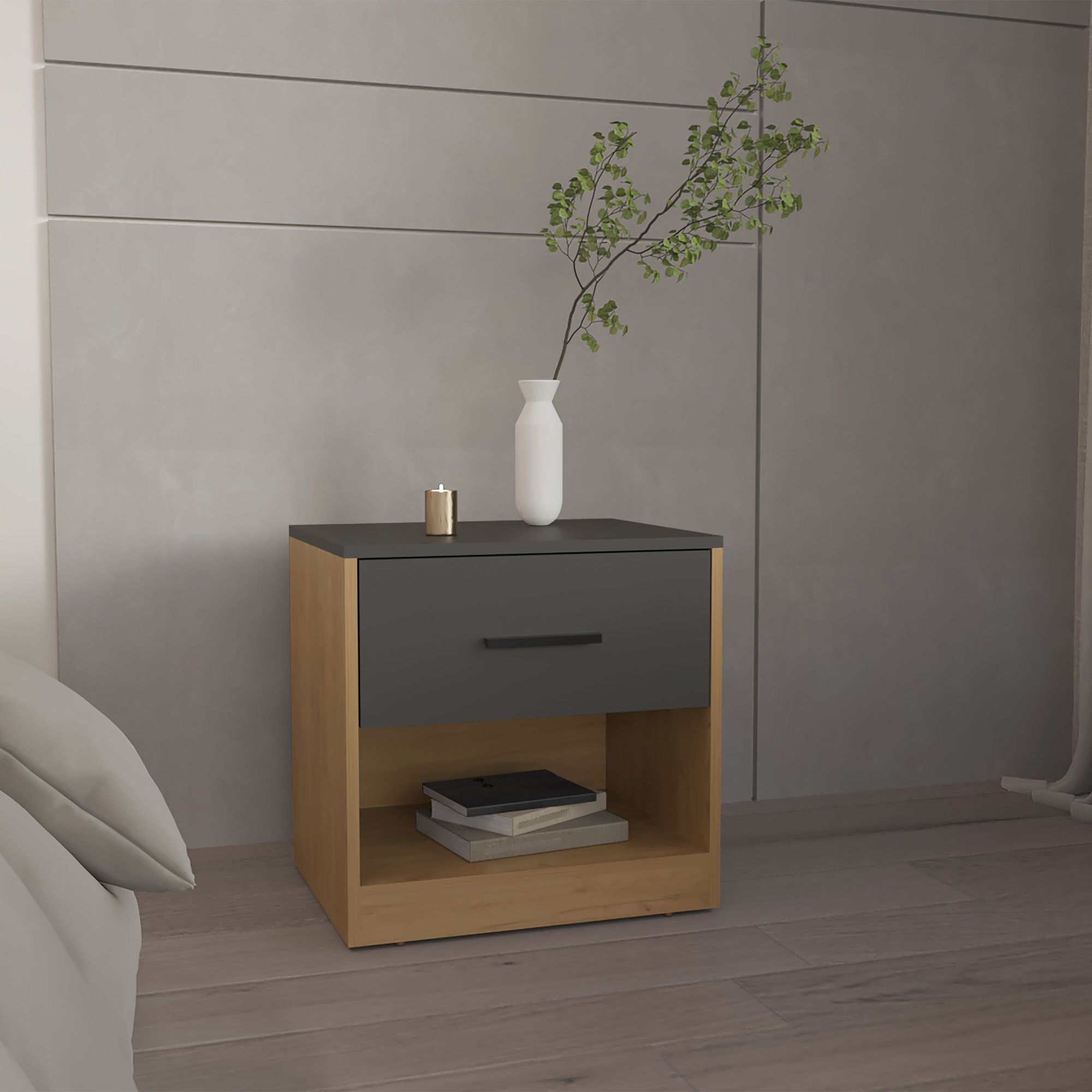 Natural Oak / Matt Gray Color