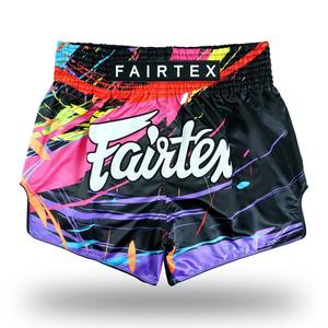 Pantalones Cortos de Boxeo Muay Thai Fairtex al Por Mayor, Precio de Mayoreo, Mejor Calidad, Tela Oxford Informal, Multicolores, Elásticos, AI-MTS-07 - Product Image 1