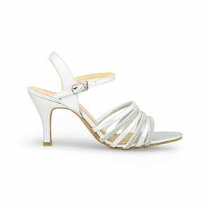 <b>Silver</b> Fancy <b>Heeled</b> <b>Sandals</b> FN6093 Model - Product Image 4