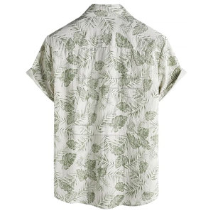 Chemise hawaïenne décontractée pour homme à manches courtes, à motifs floraux, boutonnée, idéale pour les sorties à la plage, les vacances, les voyages, les activités de plein air et les tenues de villégiature - Product Image 2