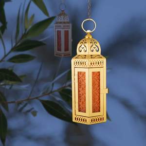 Farol Metálico de Diseño Indio de la Mejor Calidad para el Hogar y Jardín, para Eid, Diwali y Navidad, Decoración para Celebraciones Tradicionales, Portavelas - Product Image 5