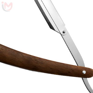 IMANS ENTERPRISES Navaja de Afeitar Recta con Mango de Madera y Hoja de Acero Inoxidable para Afeitado Masculino y Cuidado Facial - Product Image 3