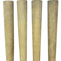 Pieds de meubles d'extérieur robustes en bois massif sculpté à la main, design moderne, Smart Art
