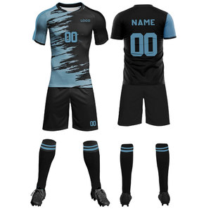Custom Sublimation Soccer Shirts Breathable Soccer Uniform Sets Quick Dry Football T-shirts Soccer Kits With Pockets For <b>Men's</b> - Product Image 1
