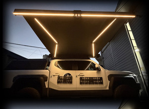 Toldo TRAP OVERLAND FAST de 2.5m, toldo automático lateral para overlanding, toldo resistente al viento para coche todoterreno, toldo independiente 4x4 resistente. - Product Image 6