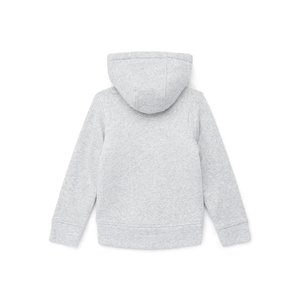 เสื้อฮู้ดซิปสีเทาแบบยูนิเซ็กซ์ ผ้าฝ้ายฟลีซสีพื้น สวมใส่สบายสำหรับฤดูหนาว ทรงหลวม แขนยาว ถักทอ สไตล์สตรีทแวร์ลายดิจิทัล - Product Image 3