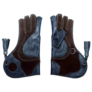 Gants professionnels en cuir pour la manipulation des oiseaux, triple couche, anti-épines, pour l'entraînement des rapaces, protection pour les dresseurs - Product Image 1