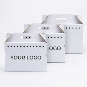Recycled 1mm Corrugated <b>Board</b> Paper Boxes with Stamping Premium Eco Cardboard Gift Shipping Packaging Elegant Sustainable Box - Product Image 3