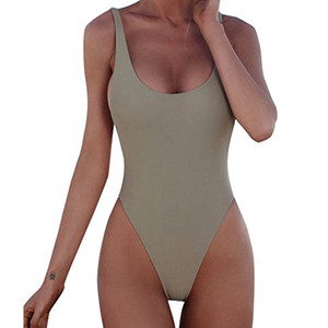 Ensemble 2 pièces pour femmes sur mesure OEM, maillot de bain écologique anti-UV à séchage rapide en spandex et polyester avec short et logo personnalisé - Product Image 2