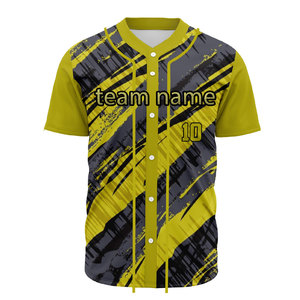 Stylish baseball jersey for men with sublimated colors and custom numbers for sports team wear - Product Image 3