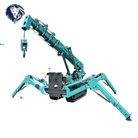 Mini grue araignée 5T, capacité de levage élevée, diesel/électrique/essence, hauteur de levage 15m, haute efficacité