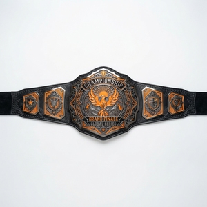 Ceinture de championnat sportif personnalisée, trophée de récompense gravé, plaque métallique gravée, sangle en cuir, pour vainqueurs de compétition, commande en gros - Product Image 1