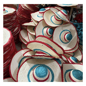 Chapeau mexicain en paille, fabriqué à partir de fibres de paille tissées pour la protection solaire, les activités de plein air et la mode estivale, fabriqué au Vietnam. - Product Image 1