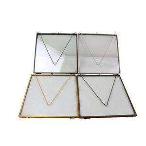 Marco de Fotos de Metal Dorado y Vidrio con Decoración de Pared Colgante de Vidrio para Decoración del Hogar, Marco de Fotos de Vidrio Personalizado - Product Image 3