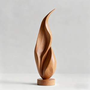 Collection de décoration intérieure Premium RR Enterprises, sculpture en bois artisanale d'Inde - Product Image 5