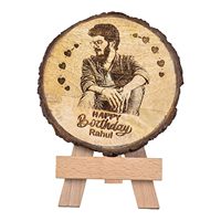 AL MALIK CRAFT El Yapımı Çevre Dostu Vintage Ahşap ve MDF Klasik Tasarım Fotoğraf Çerçevesi Masaüstü Dikey Kurulum