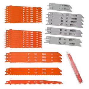 Set di Lame per Sega a Gattuccio Bimetalliche, 32 Pezzi, Attacco Universale, Varie Dimensioni per Taglio di Metallo e Legno - Product Image 1