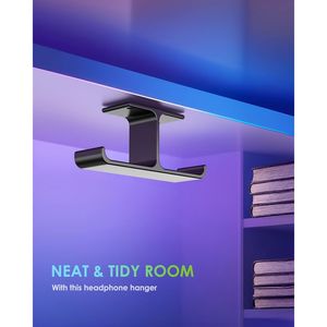 Supporto per Cuffie Interamente in Alluminio con Viti Adesive Resistenti, Gancio Porta Cuffie da Scrivania, Accessorio per Scrivania, Supporti e Montaggi - Product Image 6