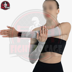 Manchons de compression pour adultes, couleur gris, qualité supérieure, entièrement personnalisables avec votre logo, en polyester/spandex/nylon, collection 2026 - Product Image 3