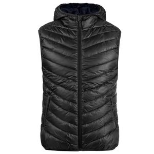 <b>Men's</b> Custom Lightweight <b>Black</b> Quilted <b>Vest</b> Casual Winter Warm Zip Sleeveless Waistcoat Jacket Gilet for Outdoor Coa - Product Image 1