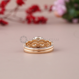 Luxury Design Lab Created Diamond <b>Rings</b> Round Cut Bridal Diamond <b>Rings</b> Set with IGI Certified from <b>Indian</b> Supplier & Manufacture - Product Image 4