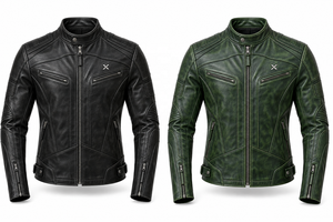เสื้อแจ็คเก็ตมอเตอร์ไซค์หนัง X Heritage Racer |   สีดำ สีน้ำตาล สีเขียว |   ผู้ผลิต OEM ODM |   คุณภาพการออกแบบระดับพรีเมียม |   ชุดแข่งรถ | - Product Image 5