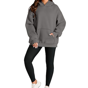 Sudadera con capucha extragrande de 500 g/m², sudadera gruesa para mujer, sudadera cálida informal de talla grande para mujer - Product Image 1
