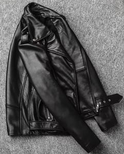 Chaqueta de Motociclista Unisex de Cuero PU Negro para Primavera/Otoño, Estilo Vintage, con Cierre, de Secado Rápido, Manga Larga, Diseño Urbano - Product Image 4