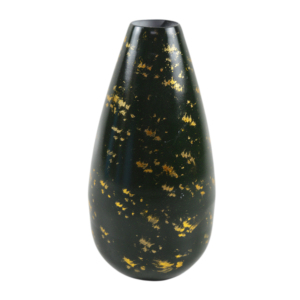 Florero de Metal Pintado de Verde con Diseño de Acabado Colorido, Decoración Interior y Exterior, Decoración para Oficina, Sala de Estar, Bodas - Product Image 1