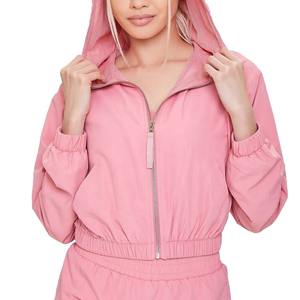 Ropa al por Mayor para Mujer, Conjunto Corto, Chaqueta Cortavientos, 2 Piezas, Tallas Grandes, Conjunto de Chaqueta Cortavientos y Pantalones Cortos - Product Image 4