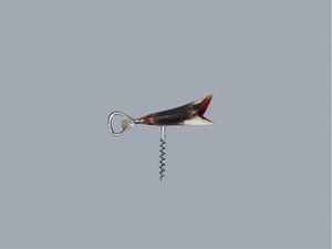 Ouvre-bouteille vintage écologique rustique avec poignée en corne de buffle, outil de cuisine artisanal unique, tire-bouchons, ouvre-bouteilles, cadeau de pendaison de crémaillère - Product Image 1