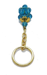 Llavero de cristal de alta calidad con piedra de aguamarina en forma de uva, cuentas de piedra natural, llavero curativo, regalo para mujeres. - Product Image 4