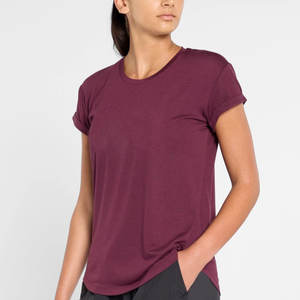 T-shirt pull-over pour femme à prix abordable, personnalisé, uni, teint, nouvelle collection, vente chaude - Product Image 3