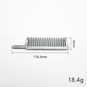 Cepillo para caballos de acero inoxidable, 116.3mm de largo, 26mm de ancho, peine de metal para el cuidado de animales, 2026 en venta - Product Image 1