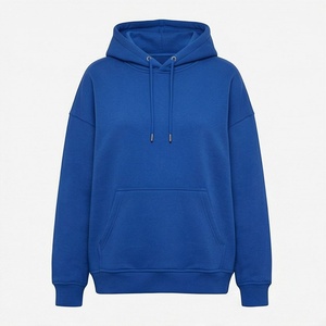 100 Customizable Oversized Fleece Fabric Hoodie With <b>Drop</b> Shoulder Streetwear Style Logo Printing Solid Pattern Pullover - Product Image 1
