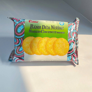 ODM Available Vietnamese Factory Direct Unique Flavor Coconut Crispy Coconut Crackers Sweet 160g Round Snack - Product Image 3