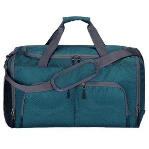 Blue Gym <b>Duffel</b> <b>Bag</b> with Adjustable Strap Large Capacity Polyester Casual Style Zipper Closure Unisex Fitness <b>Bag</b> - Product Image 5