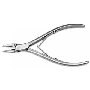 Professional Custom Logo Manicure Tool for <b>Babies</b> Double Sided Curved Toe Nail Cutter Double Spring Ingrown Nail Nipper Finger - Product Image 1