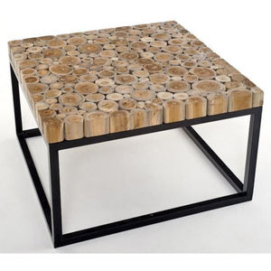 Mesa de Centro y Auxiliar de Metal de Lujo con Recubrimiento en Polvo Color Negro y Base Chapada en Oro de Alta Calidad para Decoración de Sala de Estar - Product Image 4