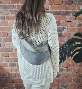 Sac bandoulière unisexe en cuir et toile, style rétro, pour poitrine, épaule, voyage, extérieur, mode, étanche, avec fermeture éclair, vente en gros LCSB-0023 - Product Image 6