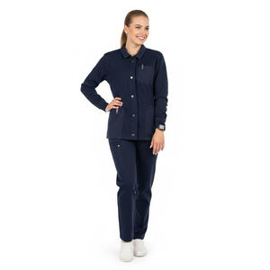 Chaqueta Médica de Alta Calidad para Hospital, Chaqueta de Enfermería con Cierre de Broches, Abrigo Cálido Personalizable con Logotipo, Uniforme de Enfermera al por Mayor, Chaquetas de Enfermería de Manga Larga - Product Image 1