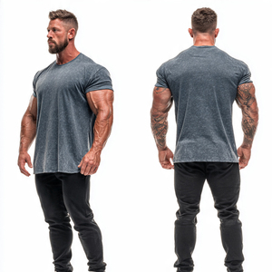 Bodybuilder Muscle Fit T Shirt Men Workout Fitness Wear Tee Shirts Men's Short Sleeve Gym <b>Trainer</b> T Shirts Mens - Product Image 1